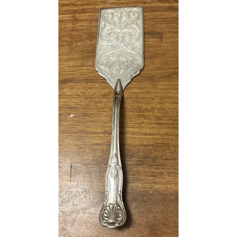 Vintage Sheffield & Co Silver Plated Italy Ornate Cake Pie/Lasagna Server 11.75